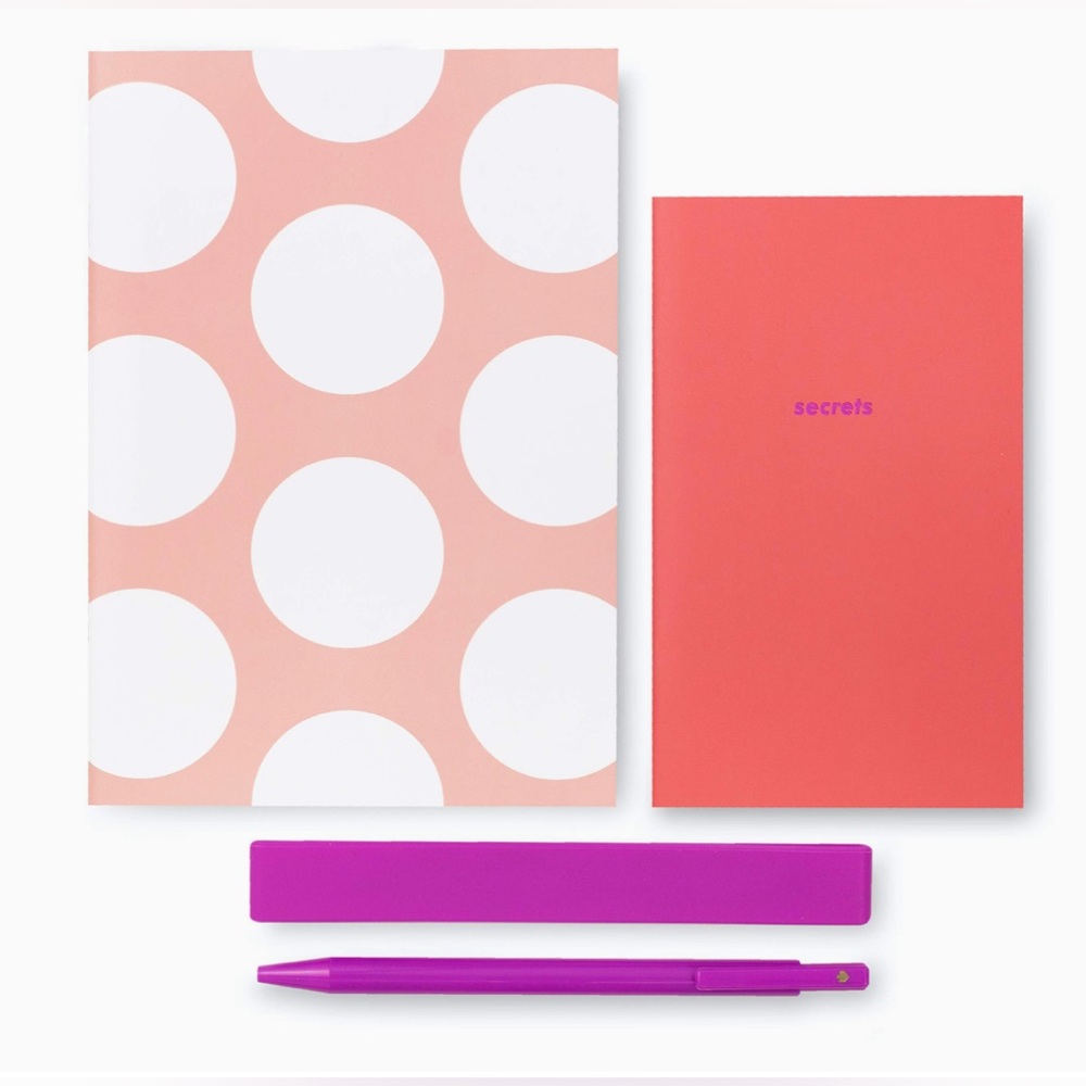 Kate Spade New York Jotter Pouch, Peach Jumbo Dot